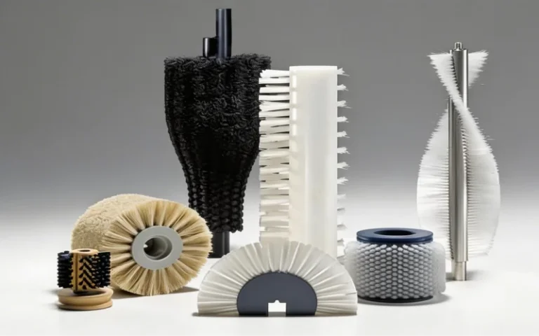 Different types of industrial roller brush samples for boot washer equipment
