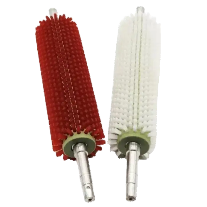 Two color nylon roller brushes for industrial root washer equipment